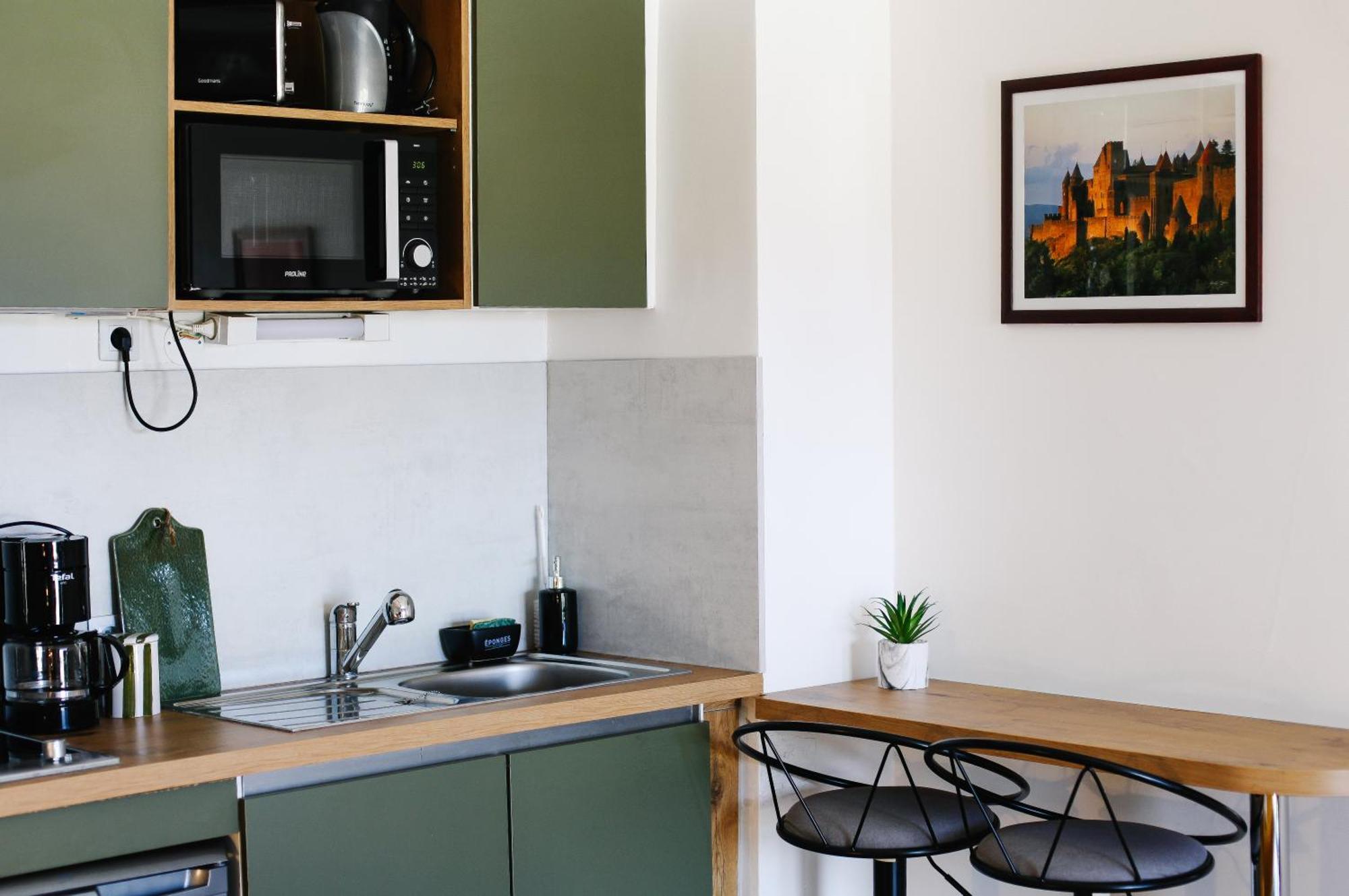Studio Avec Parking Vue Sur La Cite De Carcassonne Zewnętrze zdjęcie