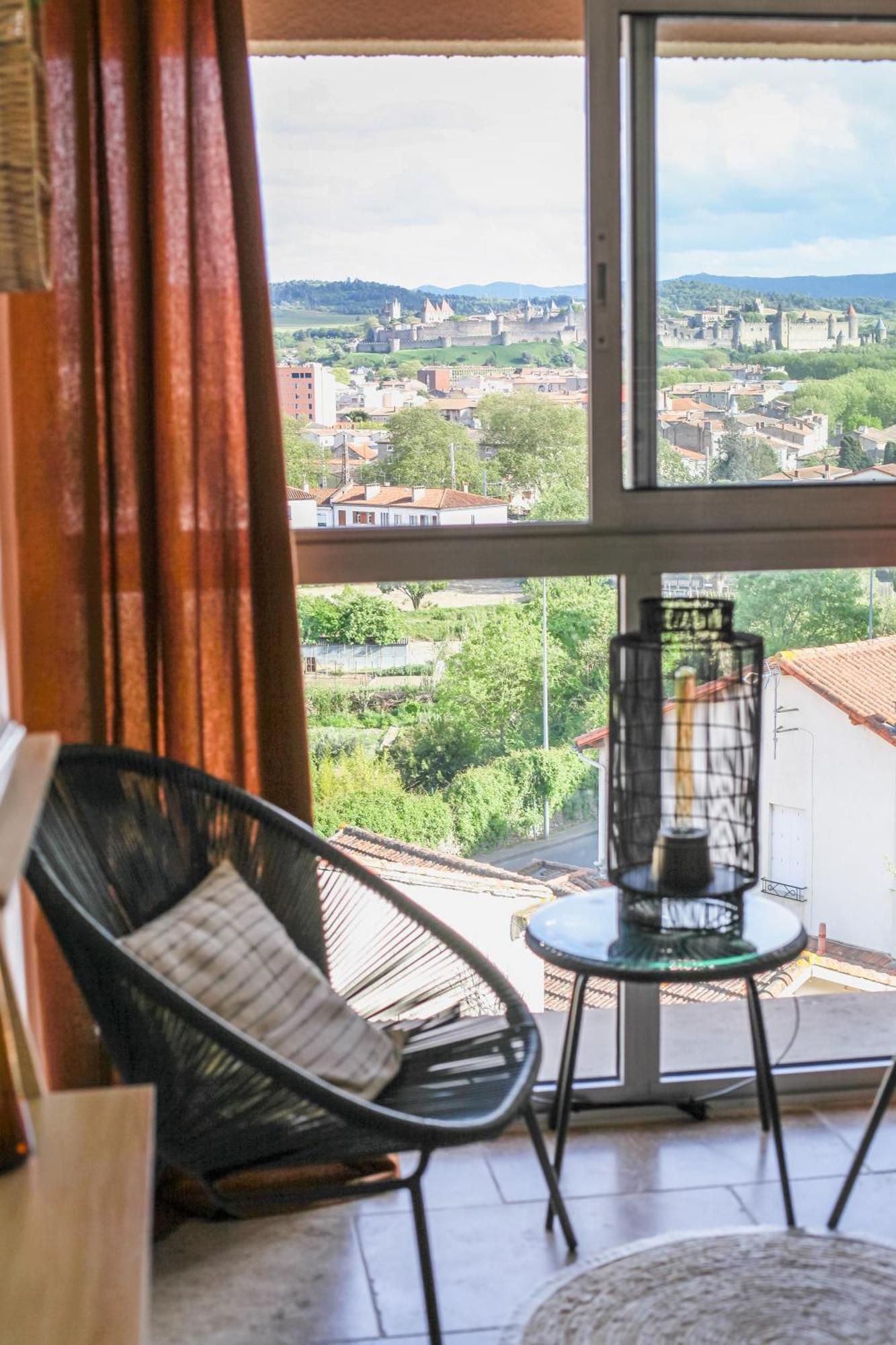 Studio Avec Parking Vue Sur La Cite De Carcassonne Zewnętrze zdjęcie